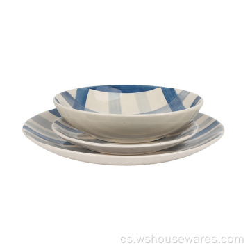 Západní design luxusní kostní keramické porcelánové nádobí